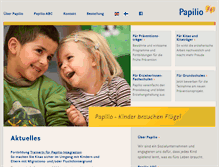 Tablet Screenshot of papilio.de